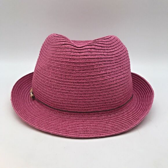 Panama Jack Accessories - Panama Jack Short Brim Straw Fedora Women's OSFM Band Trilby Cuban Summer Beach